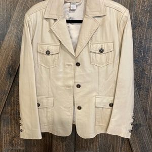 Chicos leather jacket, size2